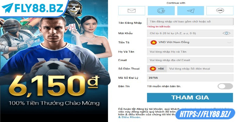 Khi đăng ký Fly88, người chơi cần cung cấp thông tin thật của mình
